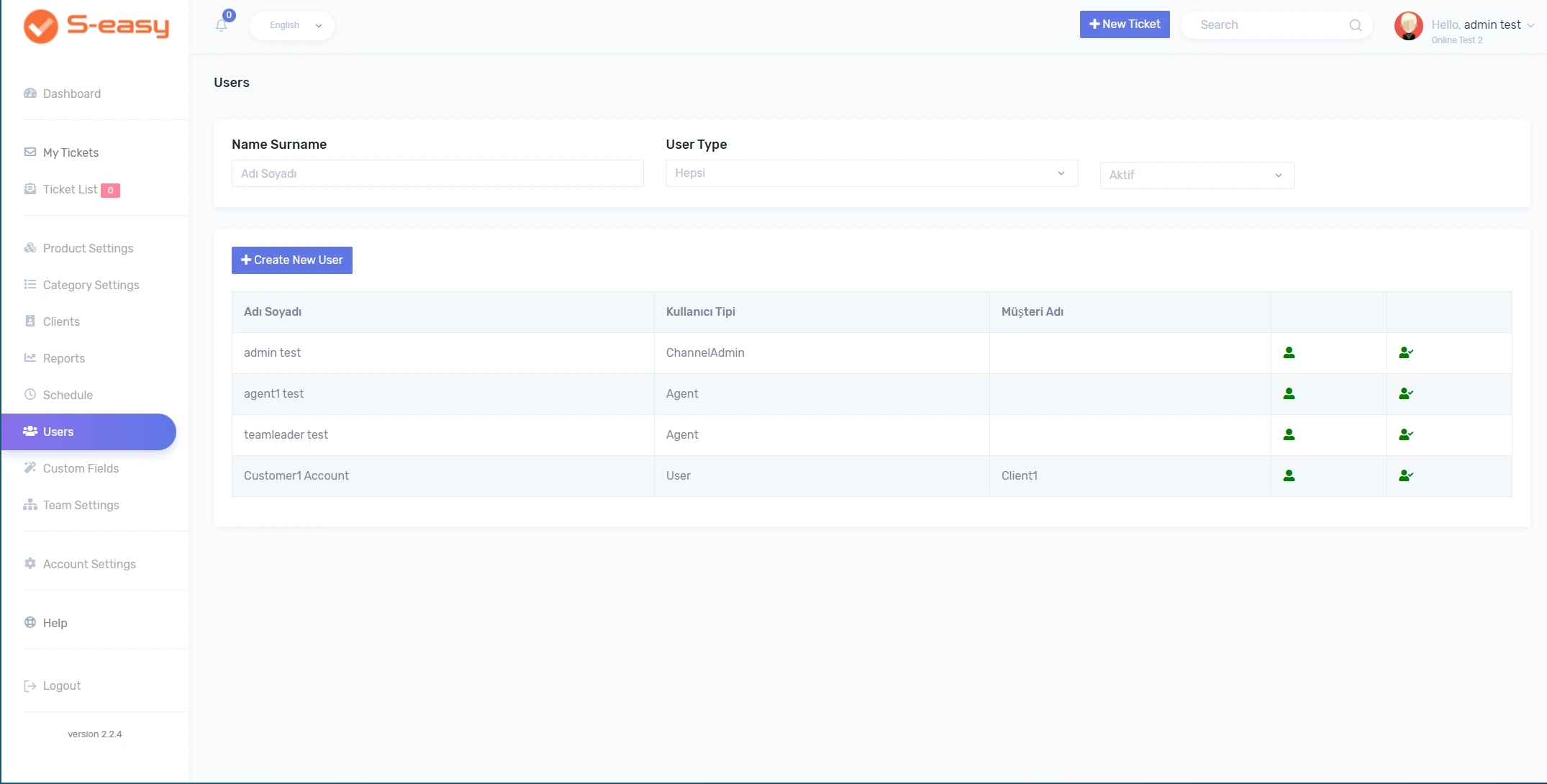 User List